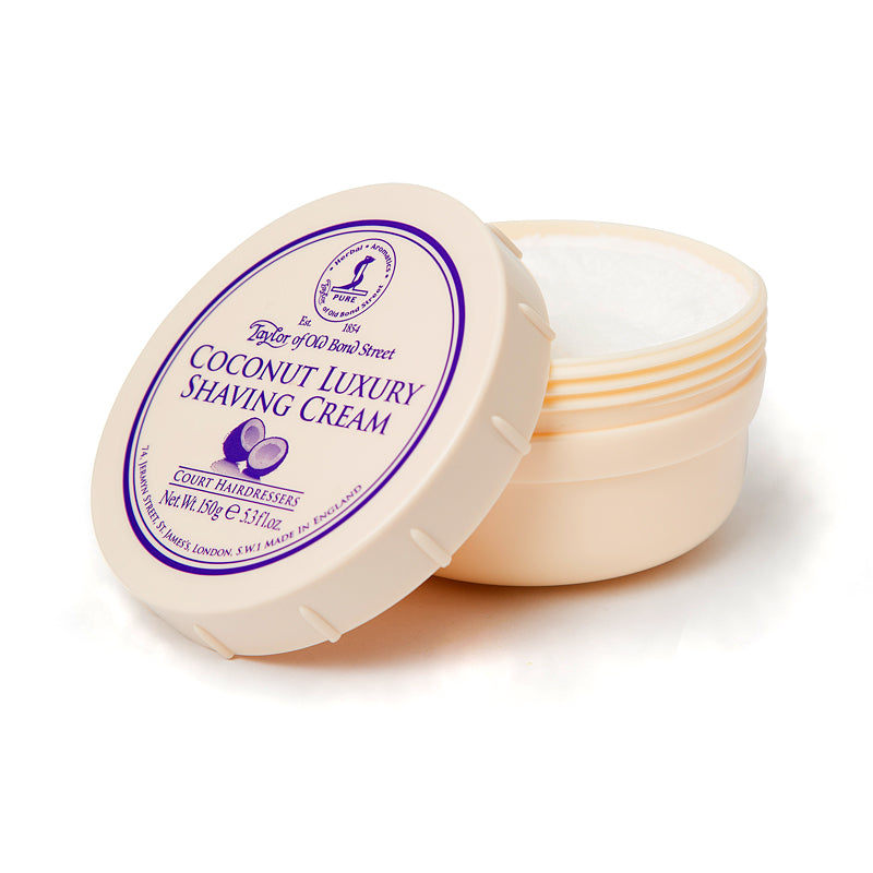 Taylor of Old Bond Street Coconut Shaving Cream Bowl, Open